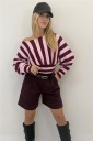 short con effetto spigato oxford